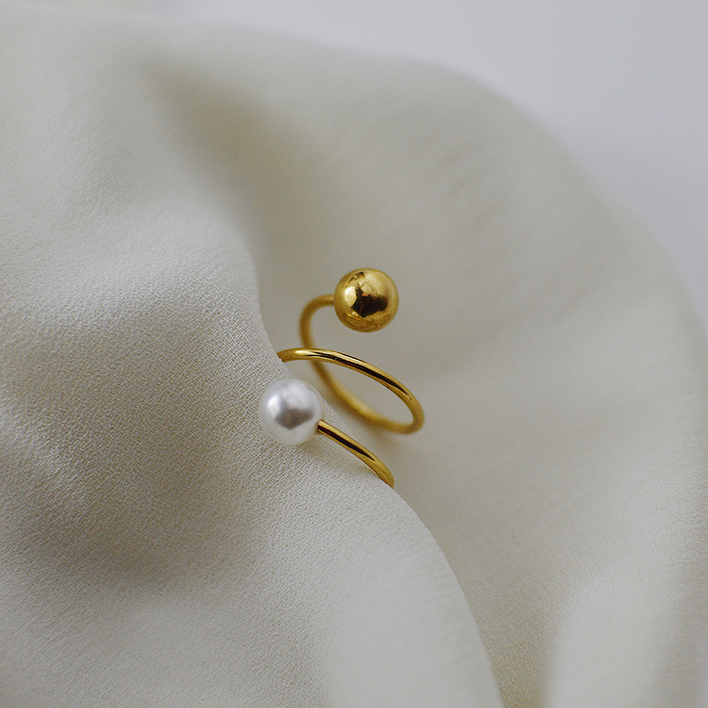 Pearl Triple Δαχτυλίδι